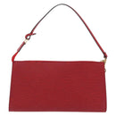 LOUIS VUITTON Epi Pochette Accessoires Accessory Pouch Red M52947 Auth 209733V-2