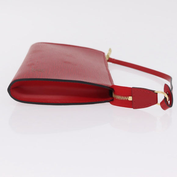 LOUIS VUITTON Epi Pochette Accessoires Accessory Pouch Red M52947 Auth 209733V