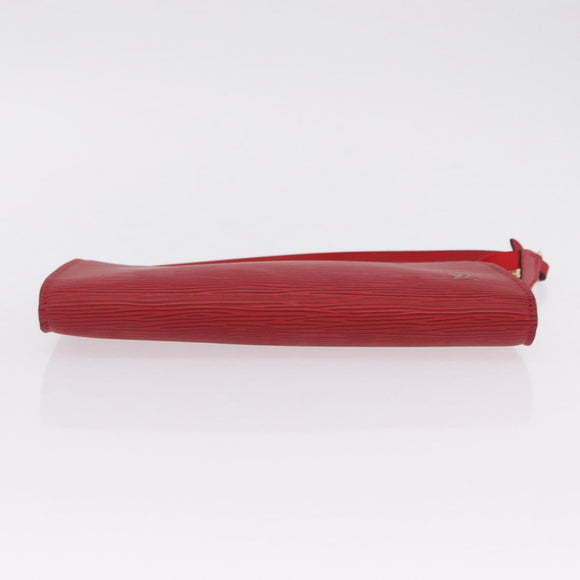 LOUIS VUITTON Epi Pochette Accessoires Accessory Pouch Red M52947 Auth 209733V
