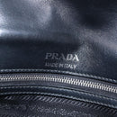 PRADA Chain Shoulder Bag Leather Black Silver Auth 209734V-19