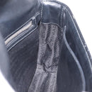 PRADA Chain Shoulder Bag Leather Black Silver Auth 209734V-21