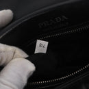 PRADA Chain Shoulder Bag Leather Black Silver Auth 209734V-25
