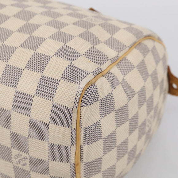 LOUIS VUITTON Damier Azur Speedy 25 Hand Bag N41534 LV Auth 209735V