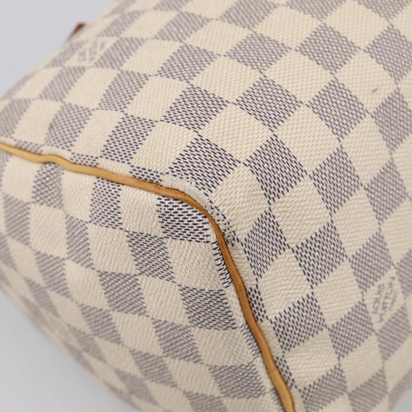LOUIS VUITTON Damier Azur Speedy 25 Hand Bag N41534 LV Auth 209735V