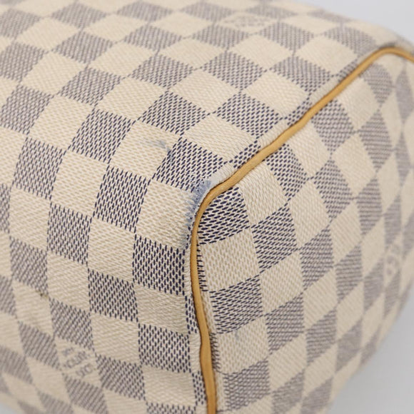 LOUIS VUITTON Damier Azur Speedy 25 Hand Bag N41534 LV Auth 209735V