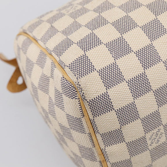 LOUIS VUITTON Damier Azur Speedy 25 Hand Bag N41534 LV Auth 209735V