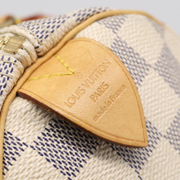 LOUIS VUITTON Damier Azur Speedy 25 Hand Bag N41534 LV Auth 209735V