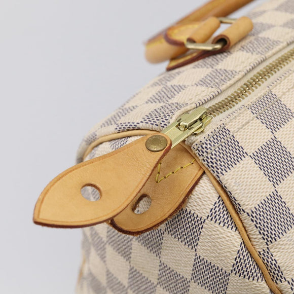 LOUIS VUITTON Damier Azur Speedy 25 Hand Bag N41534 LV Auth 209735V
