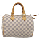 LOUIS VUITTON Damier Azur Speedy 25 Hand Bag N41534 LV Auth 209735V-2
