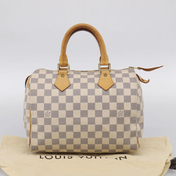 LOUIS VUITTON Damier Azur Speedy 25 Hand Bag N41534 LV Auth 209735V