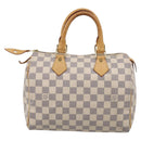 LOUIS VUITTON Damier Azur Speedy 25 Hand Bag N41534 LV Auth 209735V-3