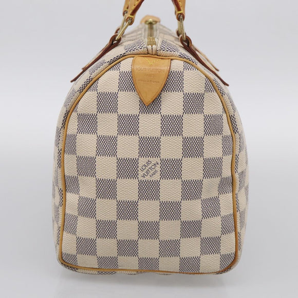 LOUIS VUITTON Damier Azur Speedy 25 Hand Bag N41534 LV Auth 209735V