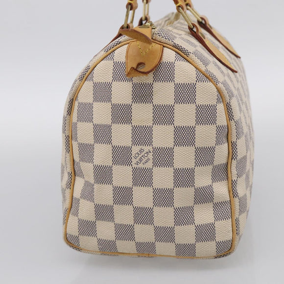 LOUIS VUITTON Damier Azur Speedy 25 Hand Bag N41534 LV Auth 209735V