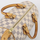 LOUIS VUITTON Damier Azur Speedy 25 Hand Bag N41534 LV Auth 209735V-6
