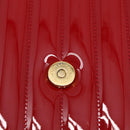Saint Laurent Chain Shoulder Bag Patent Red Gold Tone 532595 Auth 209736M-17
