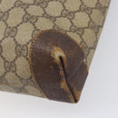GUCCI GG Supreme Web Sherry Line Tote Bag PVC Beige 002 983 0163 Auth 209738-12