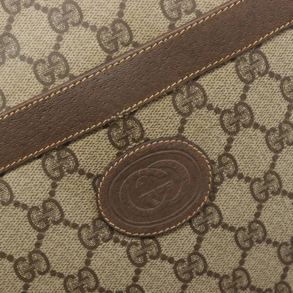 GUCCI GG Supreme Web Sherry Line Tote Bag PVC Beige 002 983 0163 Auth 209738