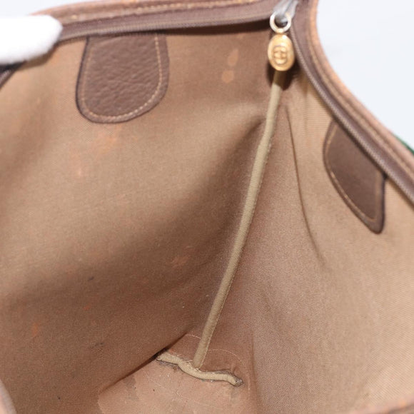 GUCCI GG Supreme Web Sherry Line Tote Bag PVC Beige 002 983 0163 Auth 209738