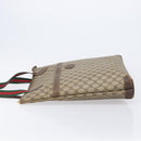GUCCI GG Supreme Web Sherry Line Tote Bag PVC Beige 002 983 0163 Auth 209738-5