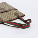 GUCCI GG Supreme Web Sherry Line Tote Bag PVC Beige 002 983 0163 Auth 209738-7
