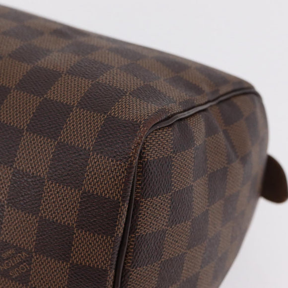 LOUIS VUITTON Damier Ebene Speedy 25 Hand Bag N41532 LV Auth 209739V