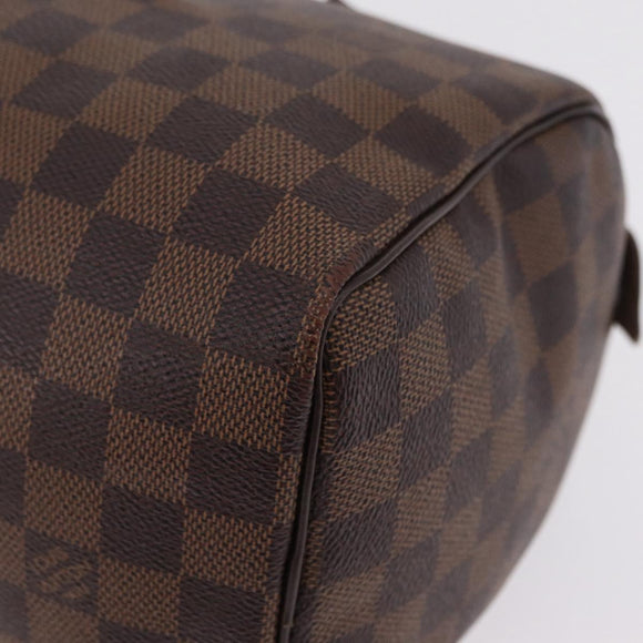 LOUIS VUITTON Damier Ebene Speedy 25 Hand Bag N41532 LV Auth 209739V