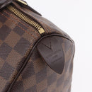 LOUIS VUITTON Damier Ebene Speedy 25 Hand Bag N41532 LV Auth 209739V-16