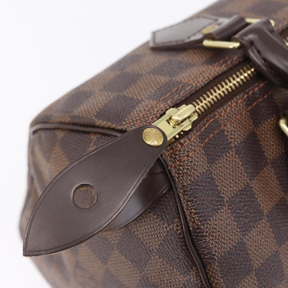 LOUIS VUITTON Damier Ebene Speedy 25 Hand Bag N41532 LV Auth 209739V