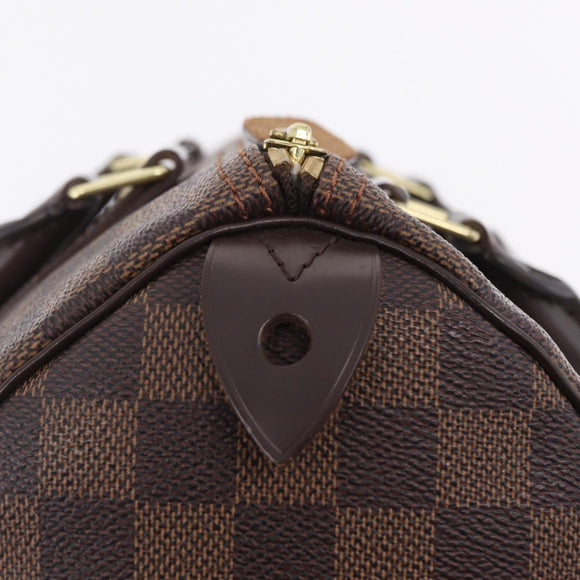 LOUIS VUITTON Damier Ebene Speedy 25 Hand Bag N41532 LV Auth 209739V