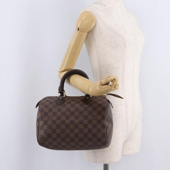 LOUIS VUITTON Damier Ebene Speedy 25 Hand Bag N41532 LV Auth 209739V