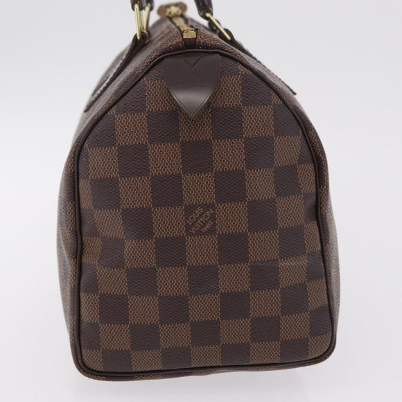 LOUIS VUITTON Damier Ebene Speedy 25 Hand Bag N41532 LV Auth 209739V