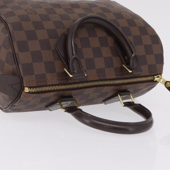 LOUIS VUITTON Damier Ebene Speedy 25 Hand Bag N41532 LV Auth 209739V