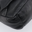 Miu Miu Shoulder Bag Leather Black Gold Tone Auth 209743A-15