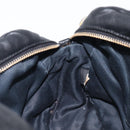 Miu Miu Shoulder Bag Leather Black Gold Tone Auth 209743A-22