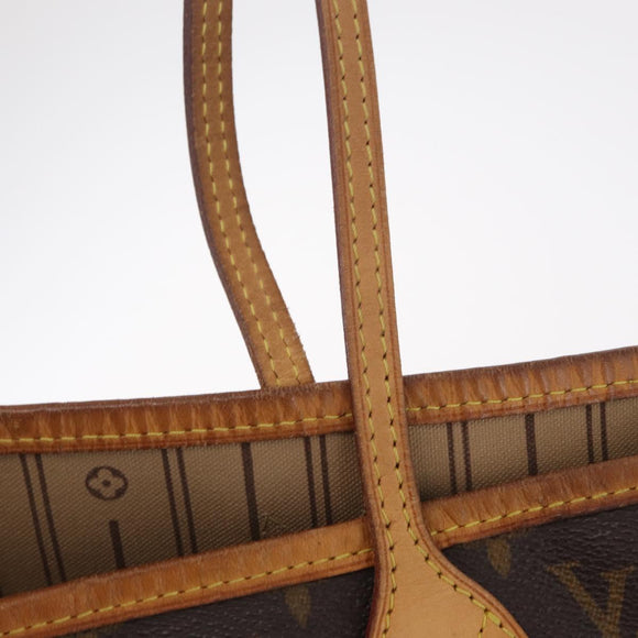 LOUIS VUITTON Monogram Neverfull MM Tote Bag M40156 LV Auth 209744A