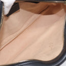GUCCI GG Marmont Shoulder Bag Leather Black Gold Tone 447632 Auth 209745V-20