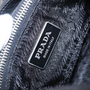PRADA Shoulder Bag Leather Black Silver Auth 209747V-19
