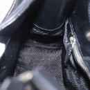 PRADA Shoulder Bag Leather Black Silver Auth 209747V-22