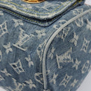 LOUIS VUITTON Monogram Denim Neo Speedy Hand Bag Blue M95019 LV Auth 209750A-9