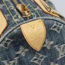 LOUIS VUITTON Monogram Denim Neo Speedy Hand Bag Blue M95019 LV Auth 209750A-17