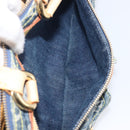 LOUIS VUITTON Monogram Denim Neo Speedy Hand Bag Blue M95019 LV Auth 209750A-27