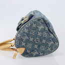 LOUIS VUITTON Monogram Denim Neo Speedy Hand Bag Blue M95019 LV Auth 209750A-4