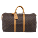 LOUIS VUITTON Monogram Keepall Bandouliere 50 Boston Bag M41416 LV Auth 209760A-2