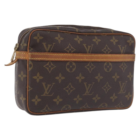 LOUIS VUITTON Monogram Compiegne 23 Clutch Bag M51847 LV Auth 209765