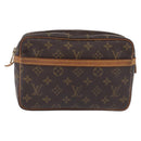 LOUIS VUITTON Monogram Compiegne 23 Clutch Bag M51847 LV Auth 209765-2