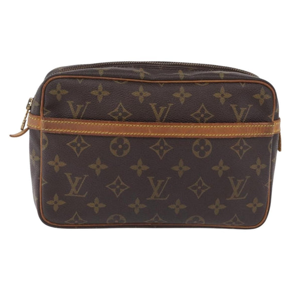 LOUIS VUITTON Monogram Compiegne 23 Clutch Bag M51847 LV Auth 209765