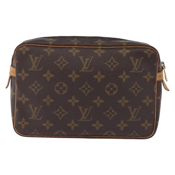 LOUIS VUITTON Monogram Compiegne 23 Clutch Bag M51847 LV Auth 209765