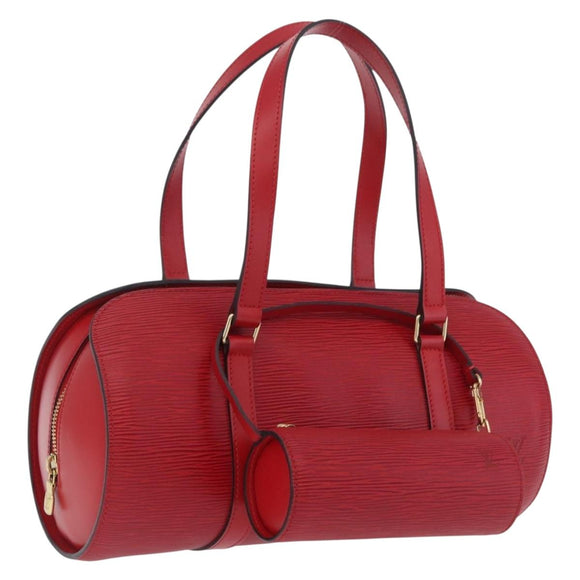 LOUIS VUITTON Epi Soufflot Hand Bag Red M52227 LV Auth 209767V