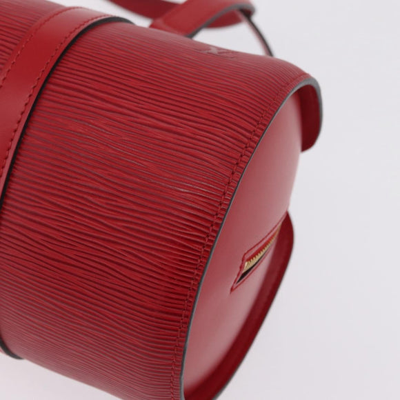LOUIS VUITTON Epi Soufflot Hand Bag Red M52227 LV Auth 209767V