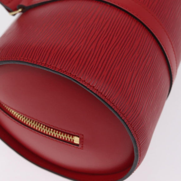 LOUIS VUITTON Epi Soufflot Hand Bag Red M52227 LV Auth 209767V